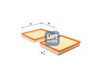 UFI Luftfilter 30b2500 Filtereinsatz 35mm für Mercedes