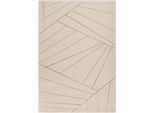 Teppich ASTRA "Maglie 241", beige (creme), B:160cm H:13mm L:230cm, Kunstfaser, Teppiche, Teppich, Kurzflor, modernes Design, Wohnzimmer, Schlafzimmer
