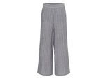 Stoffhose KAFFE "Casual Hose BPmalena", Damen, Gr. 40, N-Gr, schwarz (schwarz melange, weiß stripe), Obermaterial: 100% Baumwolle CO., Hosen Stoffhose