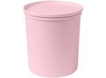 Frischhaltedose AWAVE "AWAVE", rosa (rosé), H:13,5cm Ø:10,4cm, Kunststoff, Lebensmittelaufbewahrungsbehälter, Frischhaltedose, mit rPET