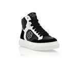 Sneaker PHILIPP PLEIN "Hexagon", Jungen, Gr. 24, Normalschaft, 0201, schwarz, weiß, Schuhe Sneaker