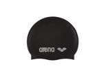 Arena Unisex Volwassen Klassieke Silicone Zwemcap (Zwart/Zilver)