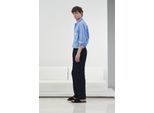 Hüfthose mit Pleats und geradem Bein