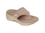 Skechers Go Walk Arch Fit 2.0 Textil Damen Sandalen Taupe Standard