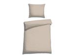 Bettwäsche FLORELLA "Uni beige Edel-Satin, 100% Baumwolle", beige, B/L: 140cm x 220cm, 1 Stk., 1 Stk., Satin, B/L: 70cm x 90cm, Satin, Obermaterial: 100% Baumwolle CO. Obermaterial: 100% Baumwolle CO., Bettwäsche, Bettwäsche