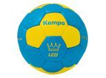 Handball KEMPA "Handball Leo Kids", blau (kempablau, gelb), Bälle, Kinder, Handball