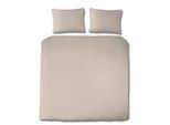 Bettwäsche FLORELLA "Uni beige Edel-Satin, 100% Baumwolle", beige, B/L: 200cm x 220cm, 1 Stk., 2 Stk., Satin, B/L: 70cm x 90cm, Satin, Obermaterial: 100% Baumwolle CO. Obermaterial: 100% Baumwolle CO., Bettwäsche, Bettwäsche