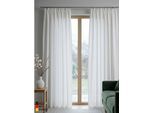 Vorhang WIRTH "Newbury" Gr. 3, weiß, B:130cm H:175cm, Jacquard, Baumwolle, Polyester, Gardinen, Vorhang