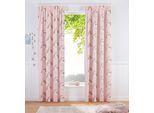 Gardine LÜTTENHÜTT "EINHORN" Gr. 4, pink, B:135cm H:245cm, Baumwolle, Polyester, Gardinen, Gardine, Kindergardine, bedruckt, halbtransparent, Einhörner, Regenbogen, Topseller