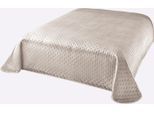 Tagesdecke HEINE HOME Gr. 3, champagner, beige, B:270cm L:250cm, 100% Polyester, Tagesdecken, Tagesdecke