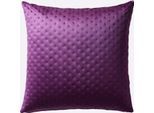 Kissenhülle HEINE HOME, lila (violett, burgund), B:80cm L:80cm, Polyester, 100% Polyester, Kissenbezüge, Kissenhülle