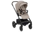 Nuna Kombikinderwagen Mixx Next, Beige, Metall, 60x110x82 cm, EN 1888, Feststellbremse, Federung, 5-Punkte-Gurt, für Babyschale geeignet, Griff in Lederoptik, Sitz umsetzbar, Baby on Tour, Kinderwagen, Kombikinderwagen