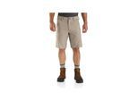 Arbeitsbundhose CARHARTT "Cargo Short", Herren, Gr. 40, EURO, beige, Obermaterial: 95% Polyester PES. 5% Elasthan EL., Hosen