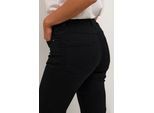 Regular-fit-Jeans KAFFE "Jeans KAvicky", Damen, Gr. 34, N-Gr, schwarz (schwarz deep), Obermaterial: 73% Baumwolle CO. 25% Polyester PES. 2% Elasthan EL., Jeans