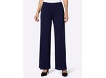 Jerseyhose LADY, Damen, Gr. 24, Kurzgrößen, blau (marine), 70% Viskose, 27% Polyester, 3% Elasthan, unifarben, Hosen Jerseyhose