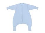Babyschlafsack SCHLUMMERSACK "Schlafsack mit Füßen 1.0 Tog" Gr. 60, blau (blau ice), Schlafsäcke, Baby, L: 60cm, Obermaterial: 100% Baumwolle CO., L:60cm