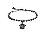 Armband AMELIA PARKER "AB004B", schwarz, Armbänder, Damen, 16 -21cm, Edelstahl, Armband