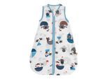 Babyschlafsack SCHLUMMERSACK "Schlafsack ohne Füßen 0.5 Tog" Gr. 80, blau (pirat), Schlafsäcke, Baby, L: 80cm, Obermaterial: 50% Baumwolle CO(Bio). 50% Viskose CV., L:80cm