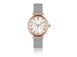 Quarzuhr ISABELLA FORD "FE2-B014S", rosa (silber), Armbanduhren, Damen, Quarzuhr
