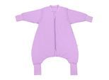 Babyschlafsack SCHLUMMERSACK "Schlafsack mit Füßen 1.0 Tog" Gr. 60, lila (lavendel), Schlafsäcke, Baby, L: 60cm, Obermaterial: 100% Baumwolle CO., L:60cm
