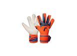 Torwarthandschuhe REUSCH "Attrakt Gold X Evolution", Damen, Gr. 10.5, orange (orange, blau), 37% Polyester, 5% Polyamid, 49% Latex, 3% Synthetik, Handschuhe, für starken Halt bei jedem Wetter