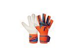 Torwarthandschuhe REUSCH "Attrakt Duo Evolution", Damen, Gr. 8, orange (orange, blau), 36% Polyester, 50% Latex, 5% Polyamid, 3% Synthetik, Handschuhe, mit Grip Duo Haftschaum
