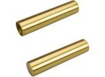 Gardinenstangen-Endstück LIEDECO "Signum", gold (goldfarben, matt), L:10cm Ø:1,6cm, Gardinenstangenendstücke, Gardinenstangen-Endstück, für Gardinenstangen Ø 16 mm