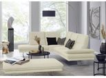 Ecksofa W.SCHILLIG "broadway, Designsofa, mit tollem Sitzkomfort, L-Form", beige (sahara s37), B:284cm H:94cm T:224cm, Stoff S37 (100% Polyester): Luxus-Microfaser in Lederoptik, Sofas, Ecksofa, Sitztiefenverstellung, Kopfteil- & Seitenteilverstellung, Breite 284cm