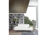 3,5-Sitzer CALIA ITALIA "Toby Wing, 228 cm breit, italienisches Designsofa, Megasofa", weiß (bianco puro bull), B:228cm H:90cm T:113cm, Leder BULL (100% Leder), Sofas, 3 5-Sitzer, inkl. Sitztiefenverstellung und Armteilfunktion, Füße in Schwarz matt
