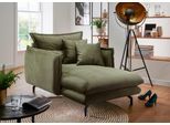 Relaxsessel HOME AFFAIRE "Lazio modern und bequem, schmale Armlehnen, tolle Detailverarbeitung", grün (grün, türkis), B:111cm H:101cm T:167cm, Sessel, Relaxsessel