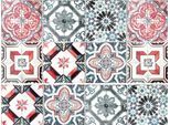 Fliesenaufkleber OTTO HOME "Ornamente", rot (rot, blau), B:15cm H:15cm, Fliesenaufkleber, Fliesenaufkleber, Stickerfliesen, selbstklebend, Sticker, 12er Set