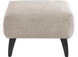 Polsterhocker HOME AFFAIRE "Lazio modern und bequem, schmale Armlehnen, tolle Detailverarbeitung", silber, B:255cm H:94cm T:66cm, 93% Polyester, 7% Polyamid, Hocker, Polsterhocker, zwei verschiedene Fußfarben wählbar