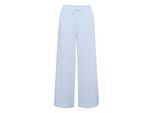 Stoffhose KAFFE "Casual Hose KAsara", Damen, Gr. 40, N-Gr, blau (blau, weiß stripe), Obermaterial: 100% Baumwolle CO., Hosen Stoffhose