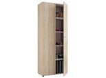Mid.you , Sonoma Eiche , Holzwerkstoff , 4 Fächer , 71x180x39 cm , stehend ,