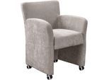 Sessel EXXPO - SOFA FASHION "Intenso, Loungesessel, modern", beige (sand), B:66cm H:85cm T:48cm, Zusammensetzung: Polyester 100%, Sessel, Sessel, hohe Bodenfreiheit, frei im Raum stellbar, hoher Sitzkomfort