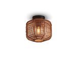 Good & Mojo , Naturfarben , Holz , Rattan , 25x20x25 cm , LED-Leuchtmittel austauschbar , Beleuchtung, Innenleuchten, Deckenleuchten
