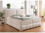 Boxbett OTTO HOME "Wehma mit Kopfteil inkl. Bettkasten", beige, B:170cm L:213cm, Komplettbetten, in H2, H3 & H4 wählbar, inklusive Topper
