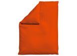 Schlafgut , Dunkelorange , Textil , Uni , 155x220 cm , Textiles Vertrauen - Oeko-Tex®, AZO-frei, Bsci, Oeko-Tex® Standard 100 , pflegeleicht, atmungsaktiv, bügelleicht, schadstoffgeprüft, weiche und anschmiegsame Oberfläche, dicht gewebtes Garn , Heimtextilien, Schlaftextilien, Bettwäsche, Einzelbezüge, Bettdeckenbezüge
