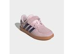 Sneaker ADIDAS SPORTSWEAR "BREAKNET SLEEK KINDER", Mädchen, Gr. 32, clear pink, dunkelblau, gum10, Leder, Synthetik, Schuhe Sneaker, für Kinder & Jugendliche