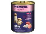 PREMIERE Best Meat Nassfutter Hund, Junior, Huhn und Rind 24x800 g