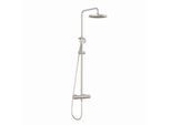 Kludi Thermostat-Dual-Shower-System 68082N5-00 mit Kopf- und Handbrause, stainless brushed nickel