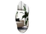 Wallfluent Spiegel, Transparent, Glas, Organisch, 45x100x0.4 cm, Spiegel, Wandspiegel
