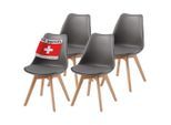 Albatros Esszimmerstuhl, Grau, Kunststoff, 49x81x43 cm, Esszimmer, Stühle, Esszimmerstühle