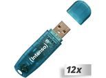 12x1 Intenso Rainbow Line 4GB USB Stick 2.0