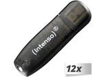12x1 Intenso Rainbow Line 16GB USB Stick 2.0