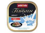 animonda Vom Feinsten Nassfutter Katze, Adult, Milkies 32x100g Rind, in Milchsauce