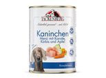 Tackenberg Nassfutter Hund, Adult, Kaninchen mit Karotte 6x400 g