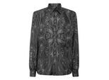 Printed Silk Shirt Gothic Plein