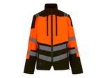Regatta Professional Heren Hi-Vis 3 Layer Soft Shell Jas (Zwart/Oranje)