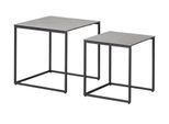Jette Home Beistelltisch Set Twins I ¦ grau ¦ Maße (cm): B: 50 H: 48